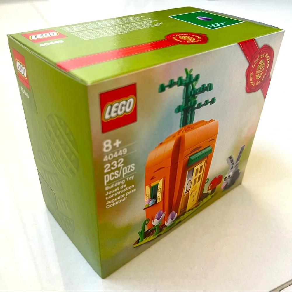 LEGO Limited Edition Easter Bunny's Carrot House 40449, 232 pieces, NIB